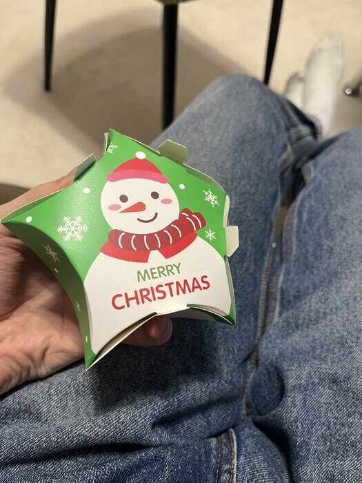 Фотография покупателя товара Подарочная новогодняя коробка, складная фигурная «Звезда рождество» 7×5.5×2 см - Фото 2