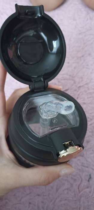 Фотография покупателя товара Бутылка для воды «Ушки», 350 мл, 9.5×9×17 см, стекло, МИКС - Фото 2