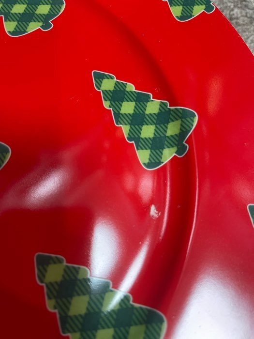 Фотография покупателя товара Тарелка фарфоровая обеденная Magistro «Новый год. Пряничный домик», d=25,3 см, цвет красный - Фото 8