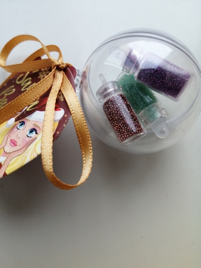 Фотография покупателя товара Набор бульонок для декора ногтей Santa baby, 3 цвета - Фото 1