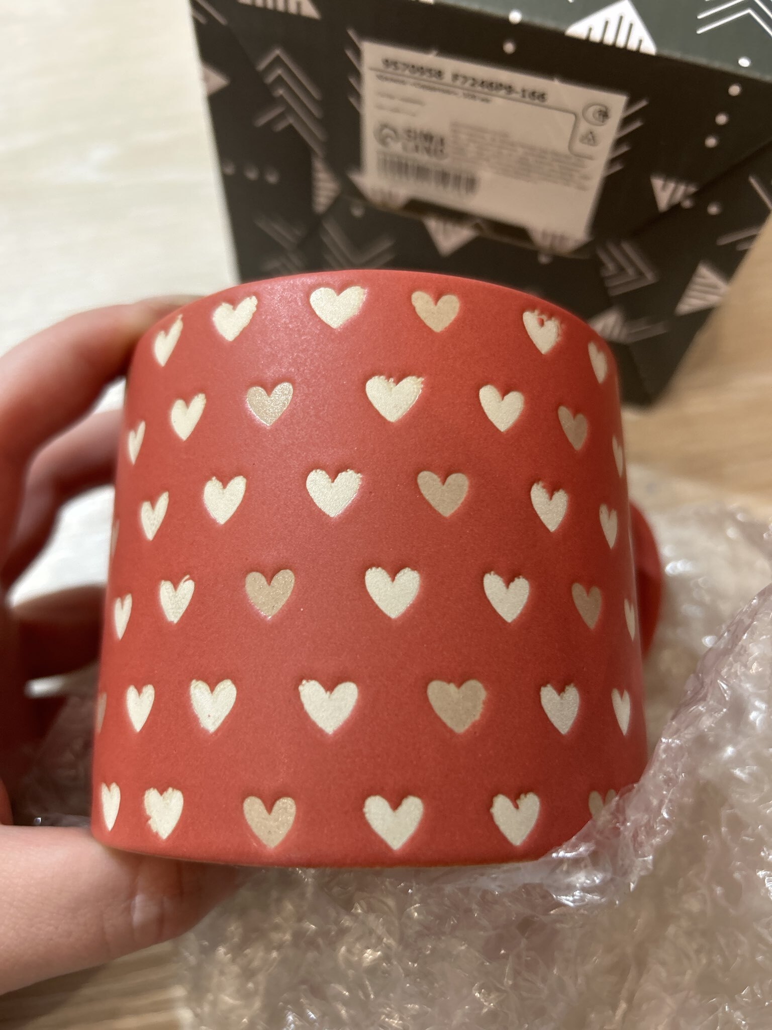 Фотография покупателя товара Кружка чайная керамическая «Сердечки», 320 мл, ручная работа - Фото 26