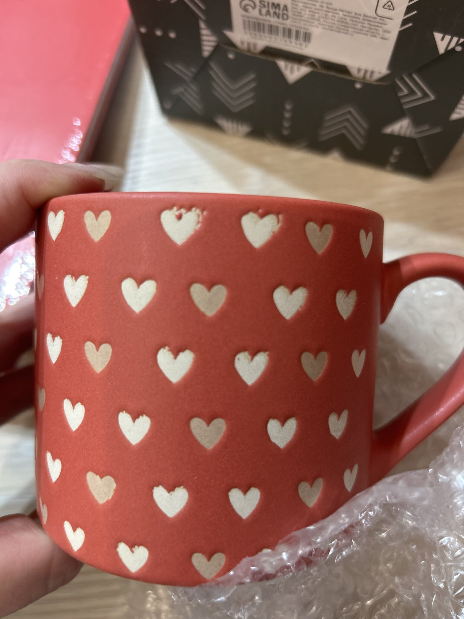 Фотография покупателя товара Кружка чайная керамическая «Сердечки», 320 мл, ручная работа - Фото 25