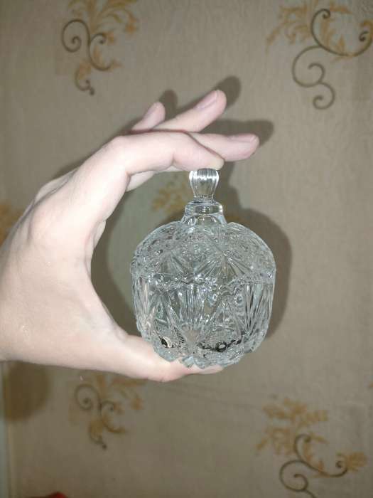 Фотография покупателя товара Сахарница «Льдинка», 80 мл, 6.5×9 см, стекло, прозрачная - Фото 1