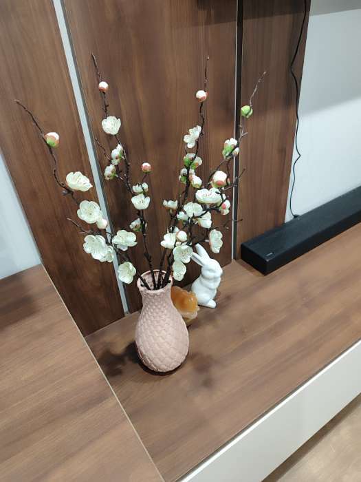 Фотография покупателя товара Цветы искусственные «Веточка сакуры», 2.5×42 см, розовые - Фото 1