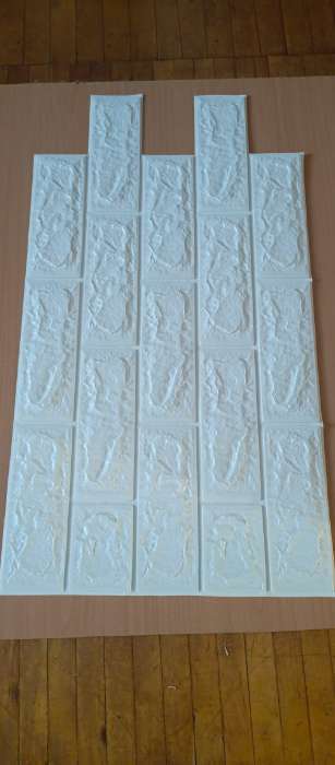 Фотография покупателя товара Панель ПВХ самоклеящаяся TAKE IT EASY «Кирпич», 770×700×2 мм, цвет белый - Фото 4