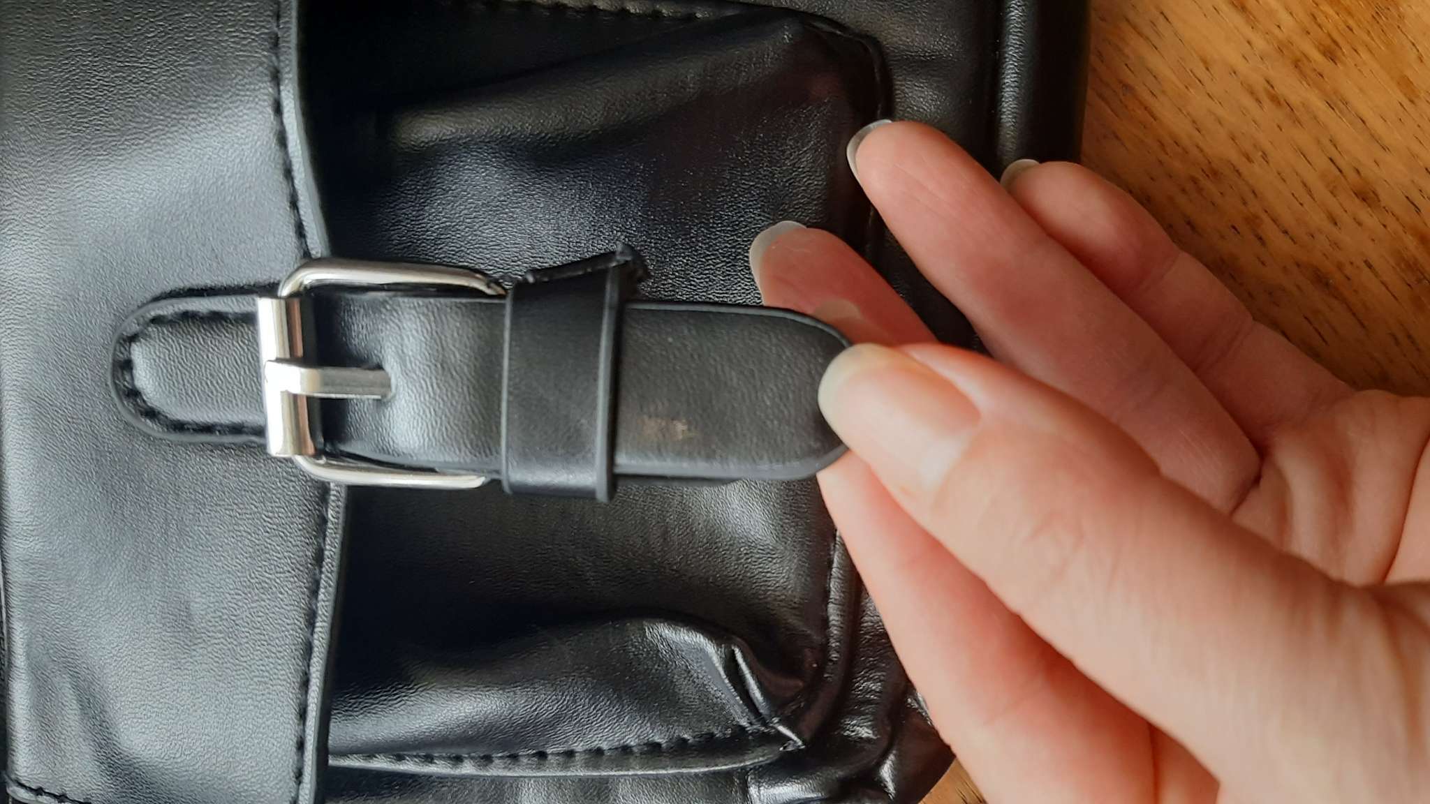 Фотография покупателя товара Сумка женская с карманами кожзам, графит - Фото 2