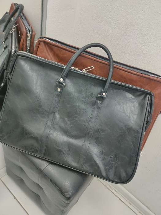 Фотография покупателя товара Сумка дорожная на молнии, чёрная - Фото 1