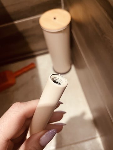 Фотография покупателя товара Ёршик для унитаза с подставкой SL Home, силиконовый, 9.8×9.8×39, бежевый - Фото 4