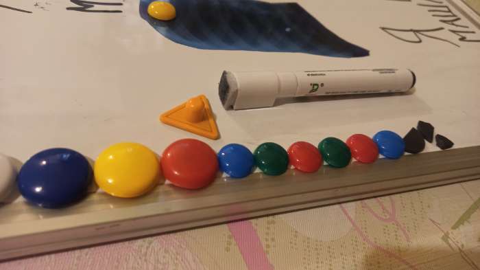 Фотография покупателя товара Магниты для досок 30 мм, 5 штук, GLOBUS цветные, в блистере - Фото 1
