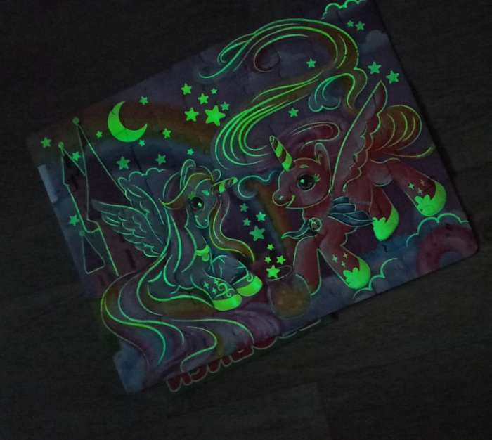 Фотография покупателя товара Пазлы светящиеся «Страна волшебства», 88 деталей - Фото 1