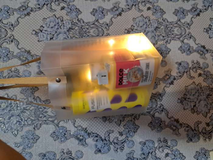 Фотография покупателя товара Пакет подарочный PP, прозрачный, матовый, 15×10×20 см - Фото 1