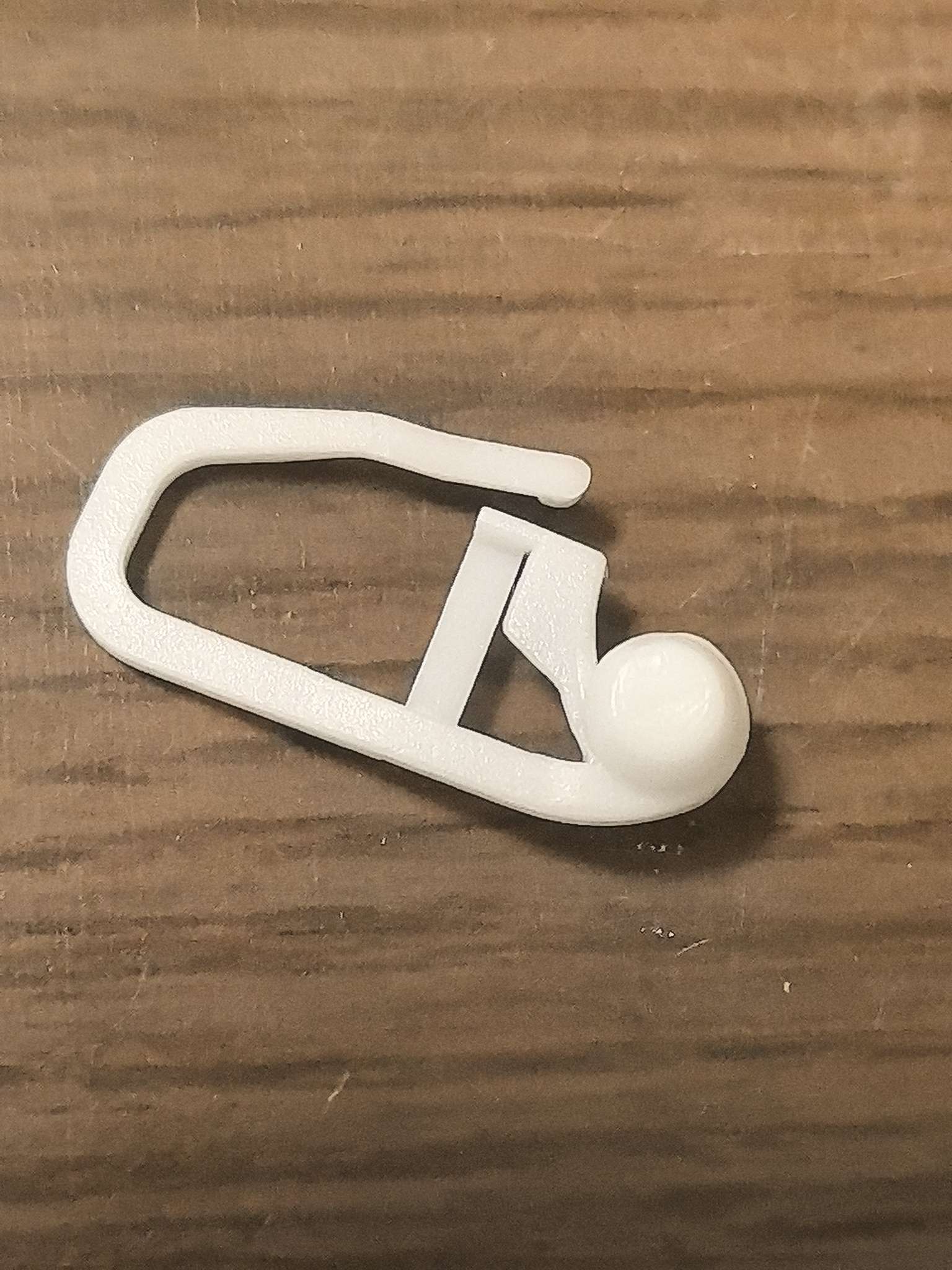 Фотография покупателя товара Крючок для штор, роликовый, 25×11 мм, белый - Фото 11