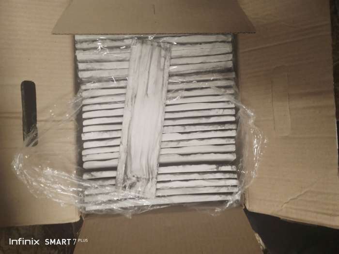 Фотография покупателя товара Гипсовая плитка «Брус», 242×61, 28 шт. в упаковке - Фото 1