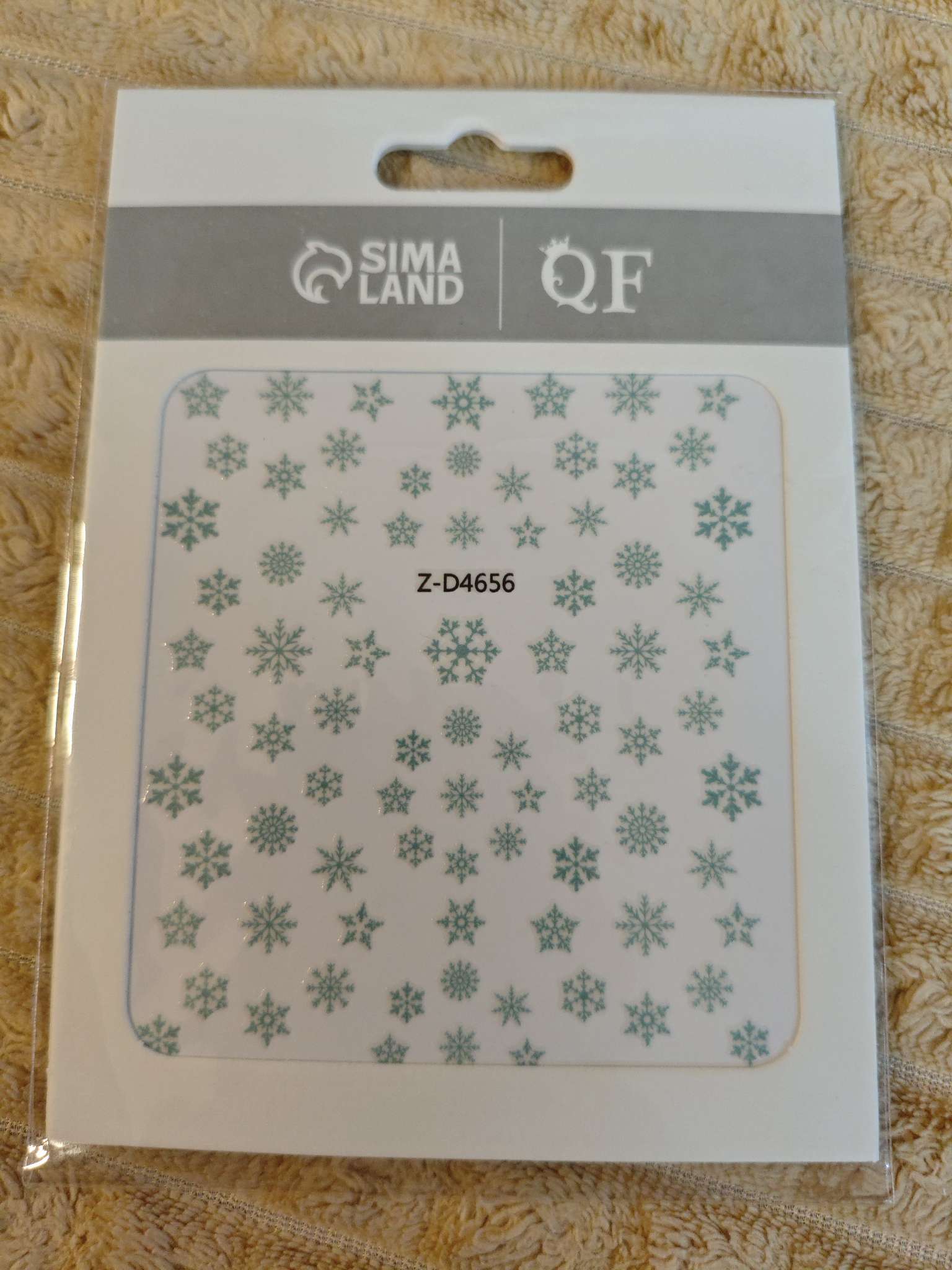 Фотография покупателя товара Наклейки для ногтей «Новогодние узоры», объёмные, красные, белые - Фото 1