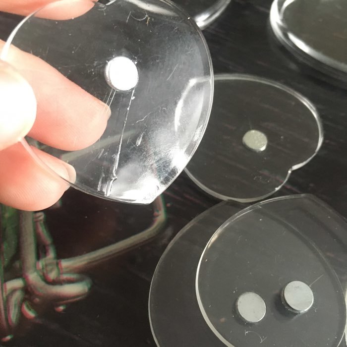 Фотография покупателя товара Заготовка магнита в форме сердца, набор из 2 деталей, вставка 4.1 × 3.8 см - Фото 3