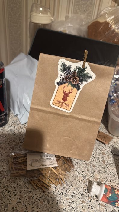 Фотография покупателя товара Пакет крафт бумажный фасовочный, прямоугольное дно 12×8×24 см - Фото 1