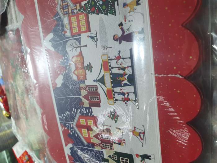 Фотография покупателя товара Коробка для кондитерских изделий новогодняя с пластиковой крышкой «Карусель», 10.5×21×3 см - Фото 15