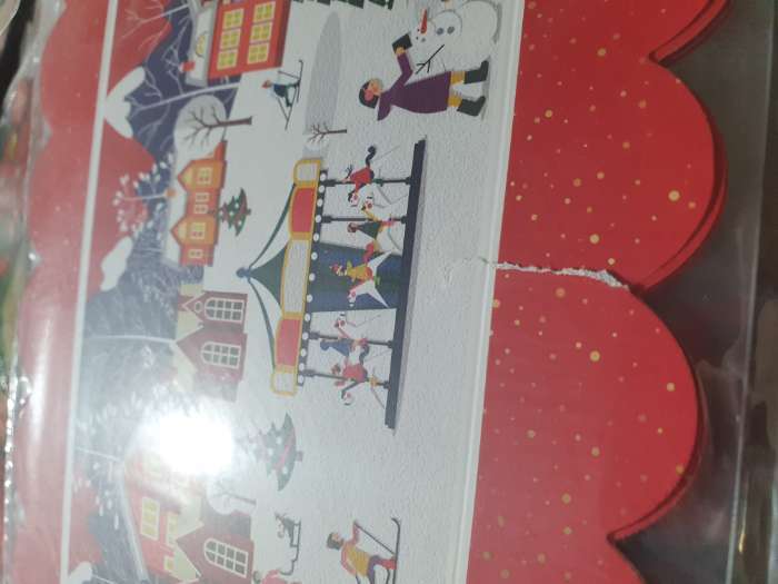 Фотография покупателя товара Коробка для кондитерских изделий новогодняя с пластиковой крышкой «Карусель», 10.5×21×3 см - Фото 16