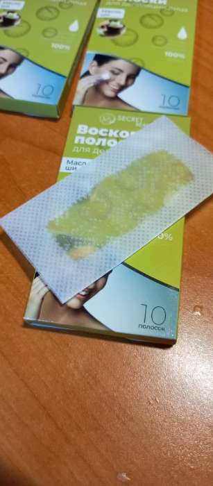 Фотография покупателя товара УЦЕНКА Восковые полоски для депиляции лица с маслом ши, 10 шт. - Фото 6