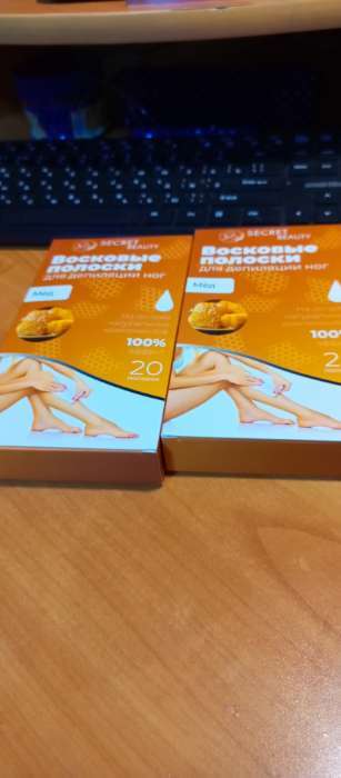 Фотография покупателя товара УЦЕНКА Восковые полоски для депиляции чувствительной кожи с ромашкой, 20 шт. - Фото 32