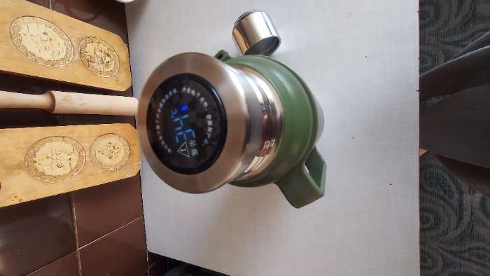 Фотография покупателя товара Термос, 1.2 л, Движение "Мастер К", сохраняет тепло 48 ч, с кружкой, с термометром - Фото 1