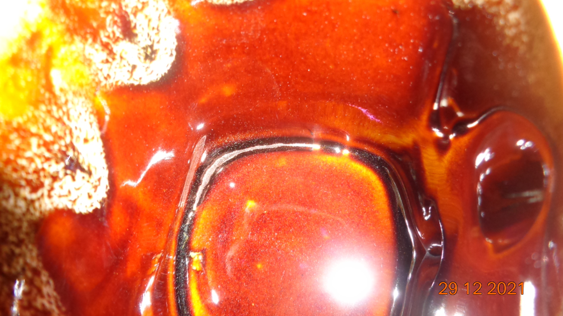 Фотография покупателя товара Кружка "Квадрат", коричневая, пенка, керамика, 0.15 л