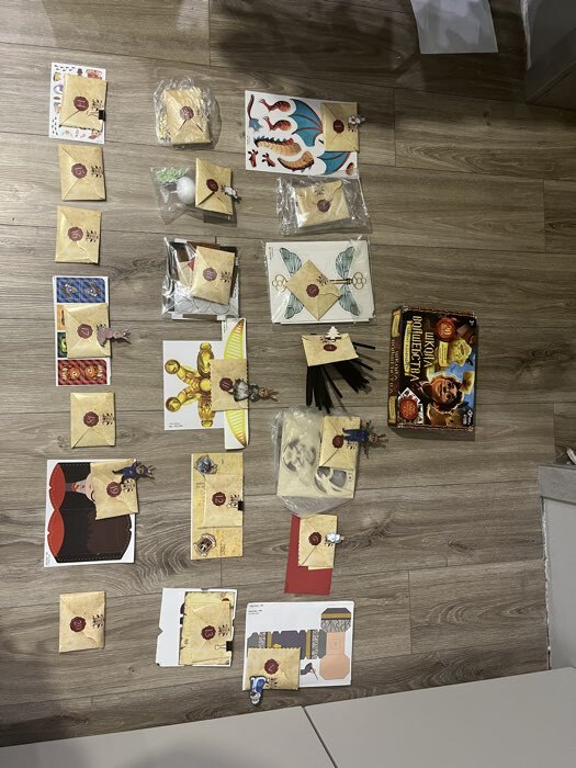 Фотография покупателя товара Адвент - календарь «Волшебство», 20 писем, аппликации, роспись, поделки - Фото 1