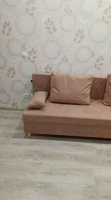 Фотография покупателя товара Диван - кровать «Токио», без подлокотников, механизм еврокнижка, спальное место 1350×1870 мм, велюр, цвет бежевый - Фото 2