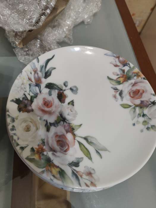 Фотография покупателя товара Тарелка Добрушский завод «Верона», d=17.5 см, фарфор, белая - Фото 1