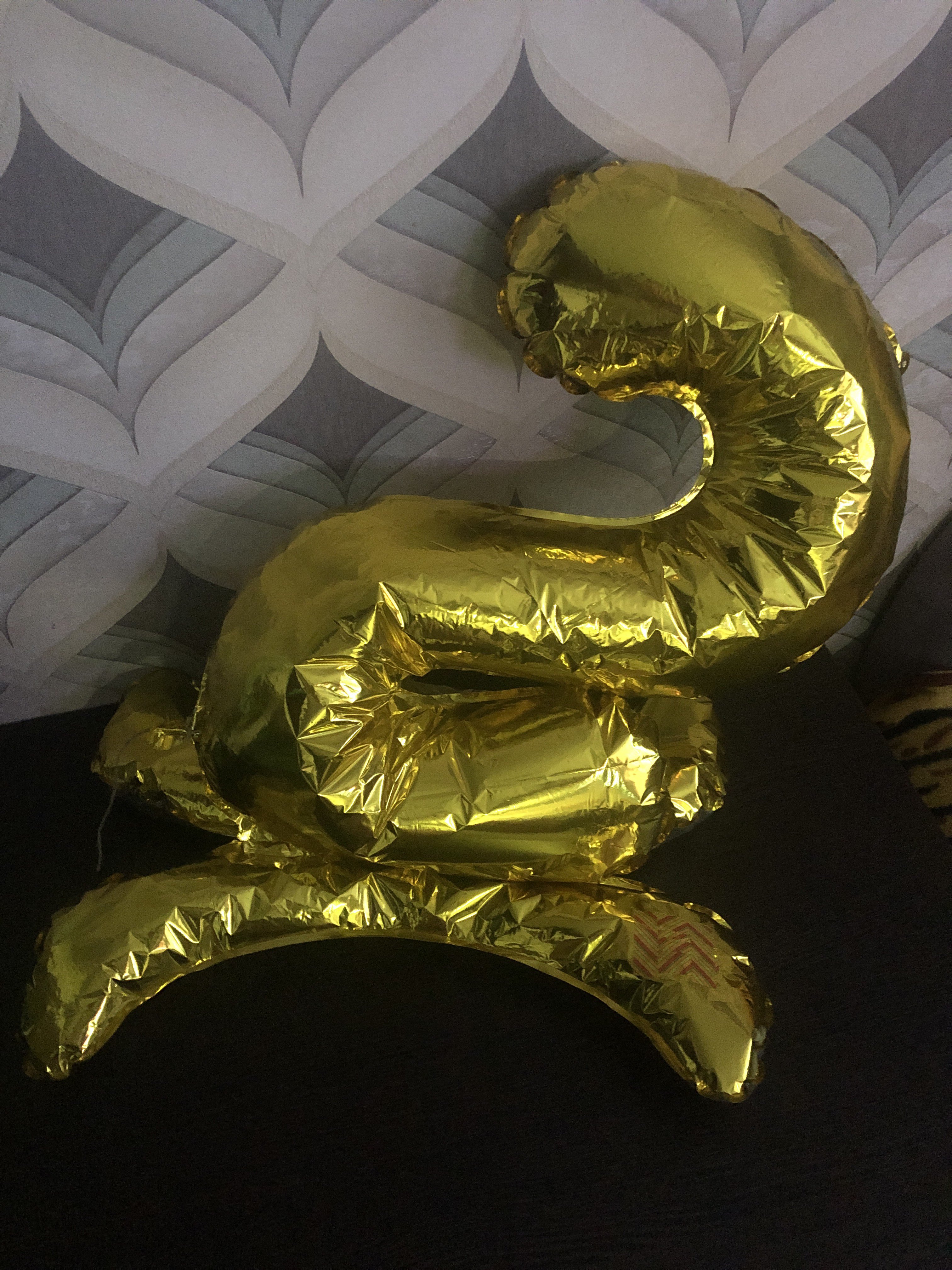 Фотография покупателя товара Шар фольгированный 32" «2», на подставке, цвет золото