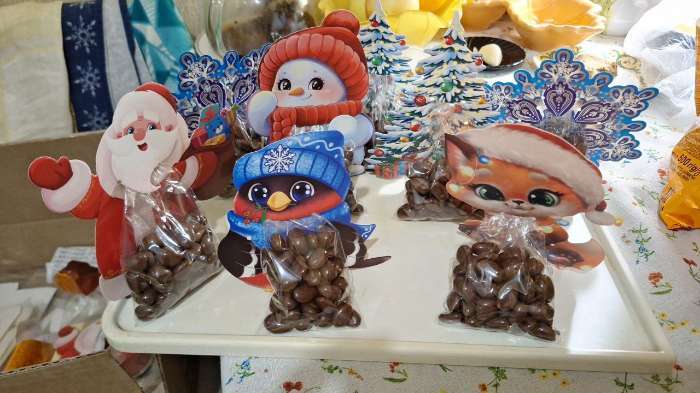 Фотография покупателя товара Пакет под сладости новогодний «Лиса», 11×6 см - Фото 2