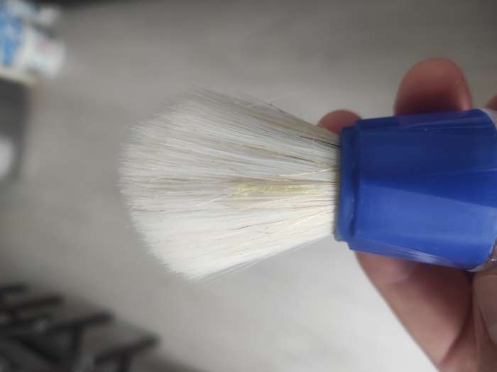 Фотография покупателя товара Помазок для бритья, пластиковый, цвет МИКС - Фото 1