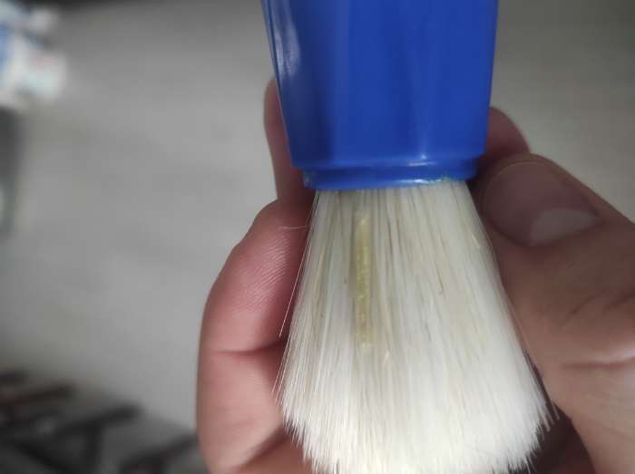 Фотография покупателя товара Помазок для бритья, пластиковый, цвет МИКС