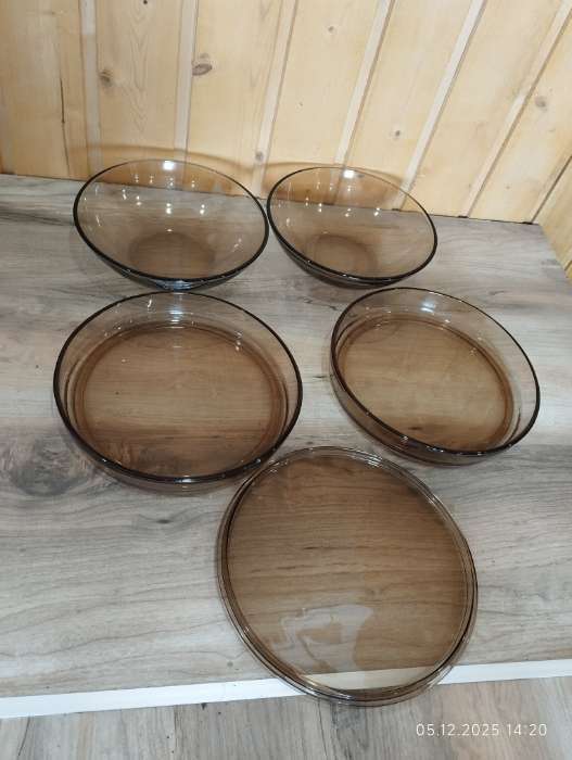 Фотография покупателя товара Набор тарелок «Дымка», 5 предметов: 2 тарелки d=18.3 см, 3 тарелки d=19.8 см, стекло - Фото 2