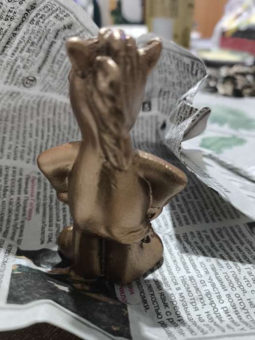 Фотография покупателя товара Фигурка гипс «Конь реальный», 8 см, чёрный - Фото 5