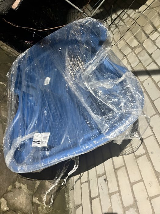 Фотография покупателя товара УЦЕНКА Пруд садовый пластиковый, 400 л, синий - Фото 1