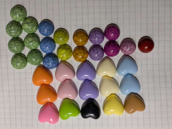 Фотография покупателя товара Декор для творчества пластик «Полужемчужины мрамор», цветные, 15 г 1.4×1.4×0.7 см - Фото 3