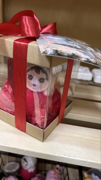 Фотография покупателя товара Коробка с PVC Мини «Золото» для цветов и подарков, 10×10×12 см - Фото 1