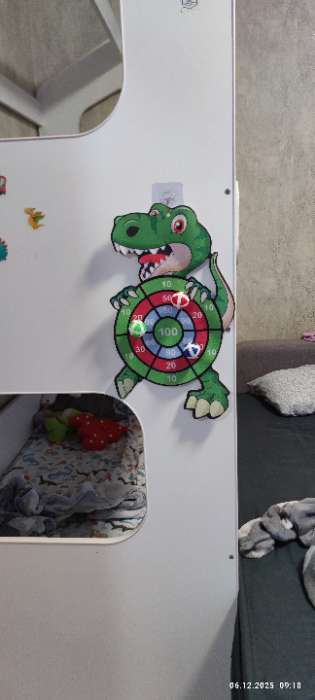 Фотография покупателя товара Дартс «Слоник 2», 3 шарика на липучках, крючок - Фото 1