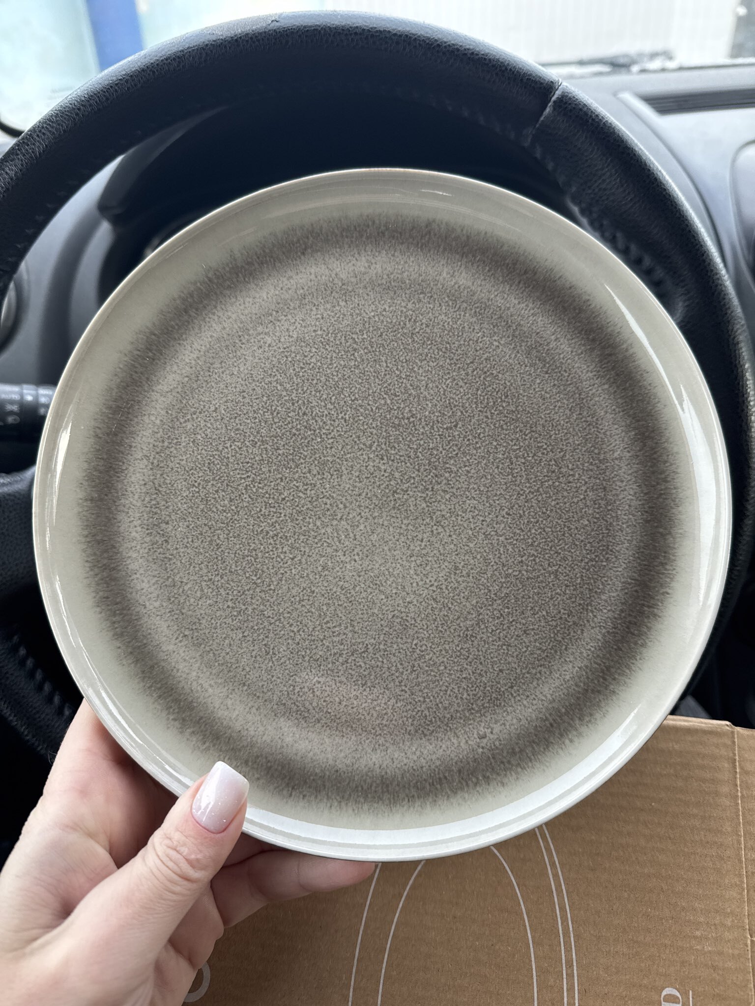 Фотография покупателя товара Тарелки SL Home «Мольвено», d=21.4 см, фарфор, набор 2 шт., зелёные - Фото 1