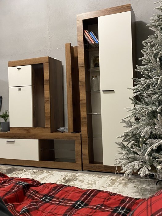 Фотография покупателя товара Гостиная «Прага 1», 2186×422×1940 мм, цвет дуб делано/ графит софт - Фото 4