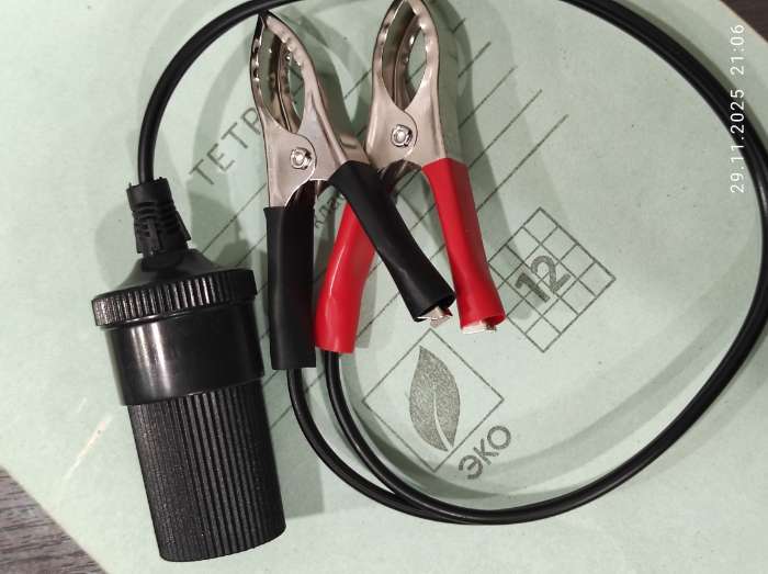 Фотография покупателя товара Разветвитель прикуривателя 12 В, 30 А, провод 40 см - Фото 3