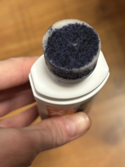 Фотография покупателя товара Крем-краска для обуви и изделий из замши, нубука и велюра Штрих, синяя 75 мл - Фото 1