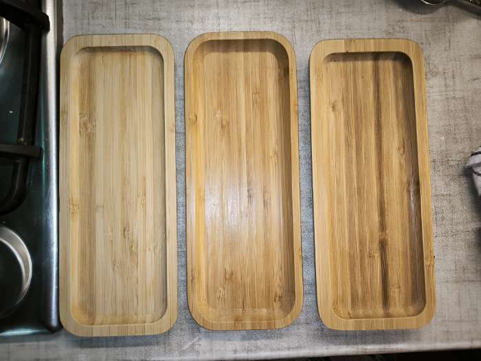 Фотография покупателя товара Блюдо для подачи Доляна Striata, прямоугольное, 30×13 см, бамбук - Фото 6