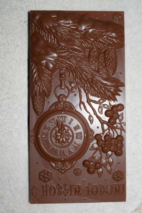 Фотография покупателя товара Форма для шоколада и конфет пластиковая «С Новым годом. Ёлка, часы», 17×8,5 см, цвет прозрачный - Фото 12
