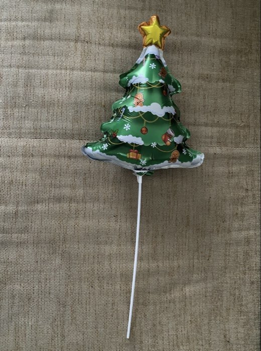 Фотография покупателя товара Воздушные шары фольгированные 17" «Новогодний мишка», 5 шт., для палочек - Фото 1