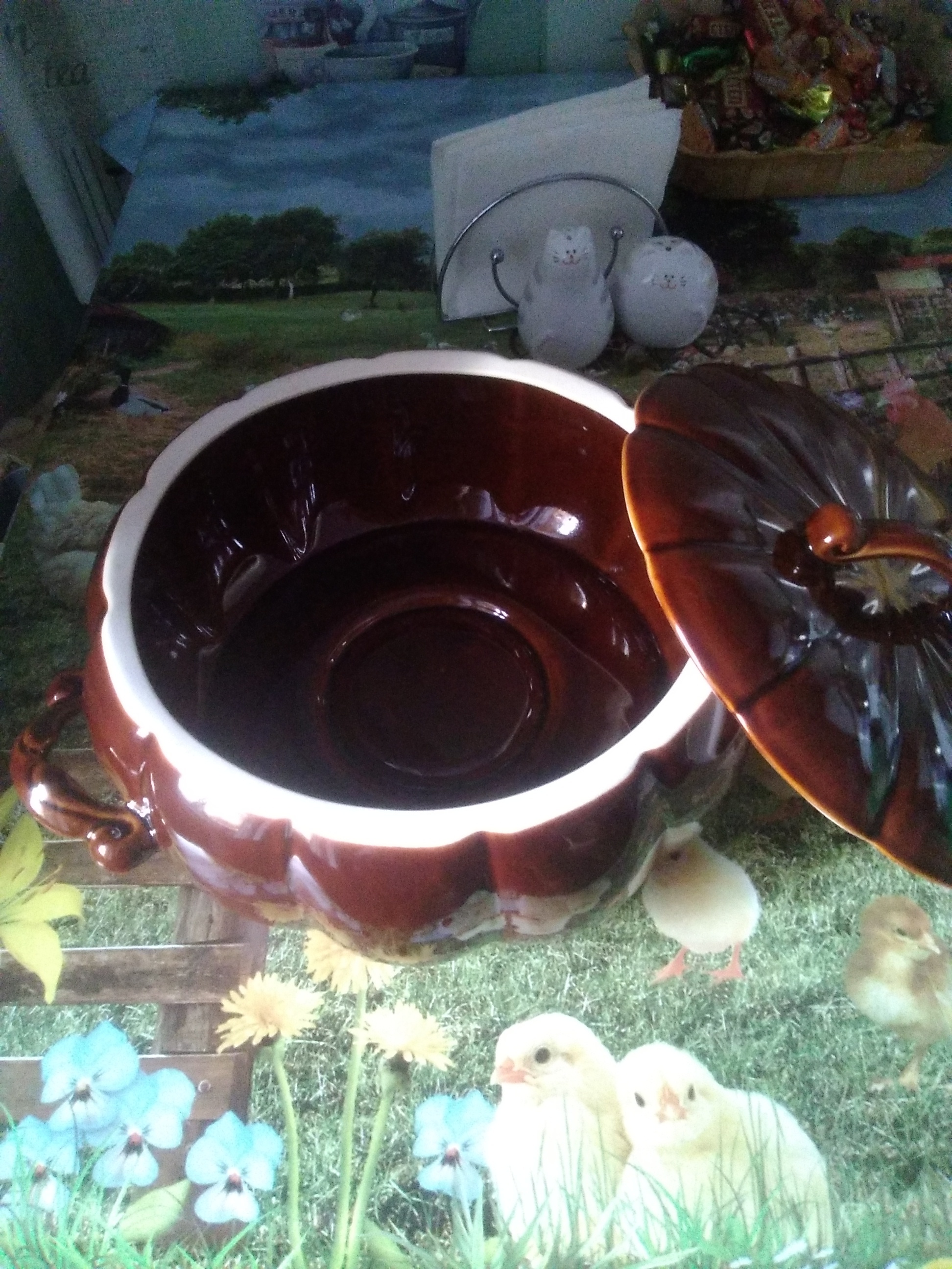 Фотография покупателя товара Жаровня с крышкой "Смак", керамика, 4 л - Фото 3