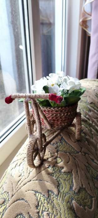 Фотография покупателя товара Букет искусственный «Герань душистая», 4×17 см, белый - Фото 2