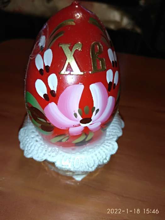 Фотография покупателя товара Декоративная свеча «Пасхальное яйцо в лукошке» - Фото 3