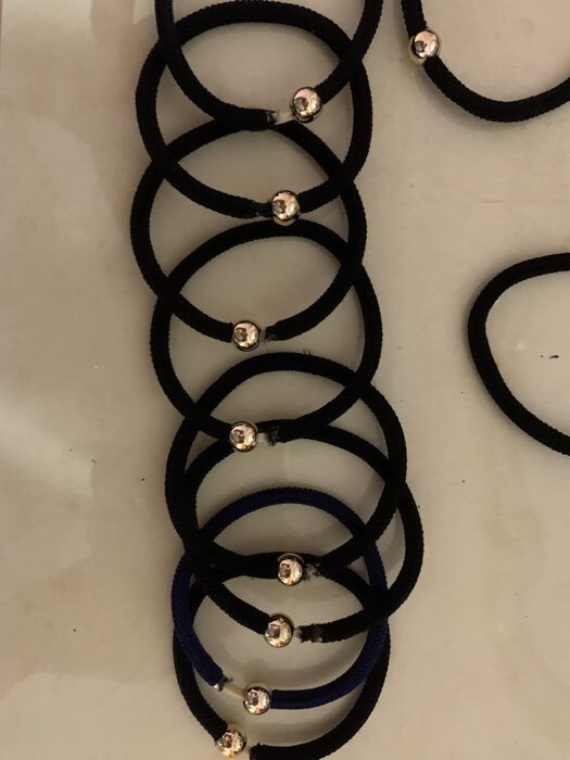 Фотография покупателя товара Резинки для волос Выбражулька «Комиксы», набор 4 шт., девчонка шляпка, 5 см, чёрные, синие - Фото 5